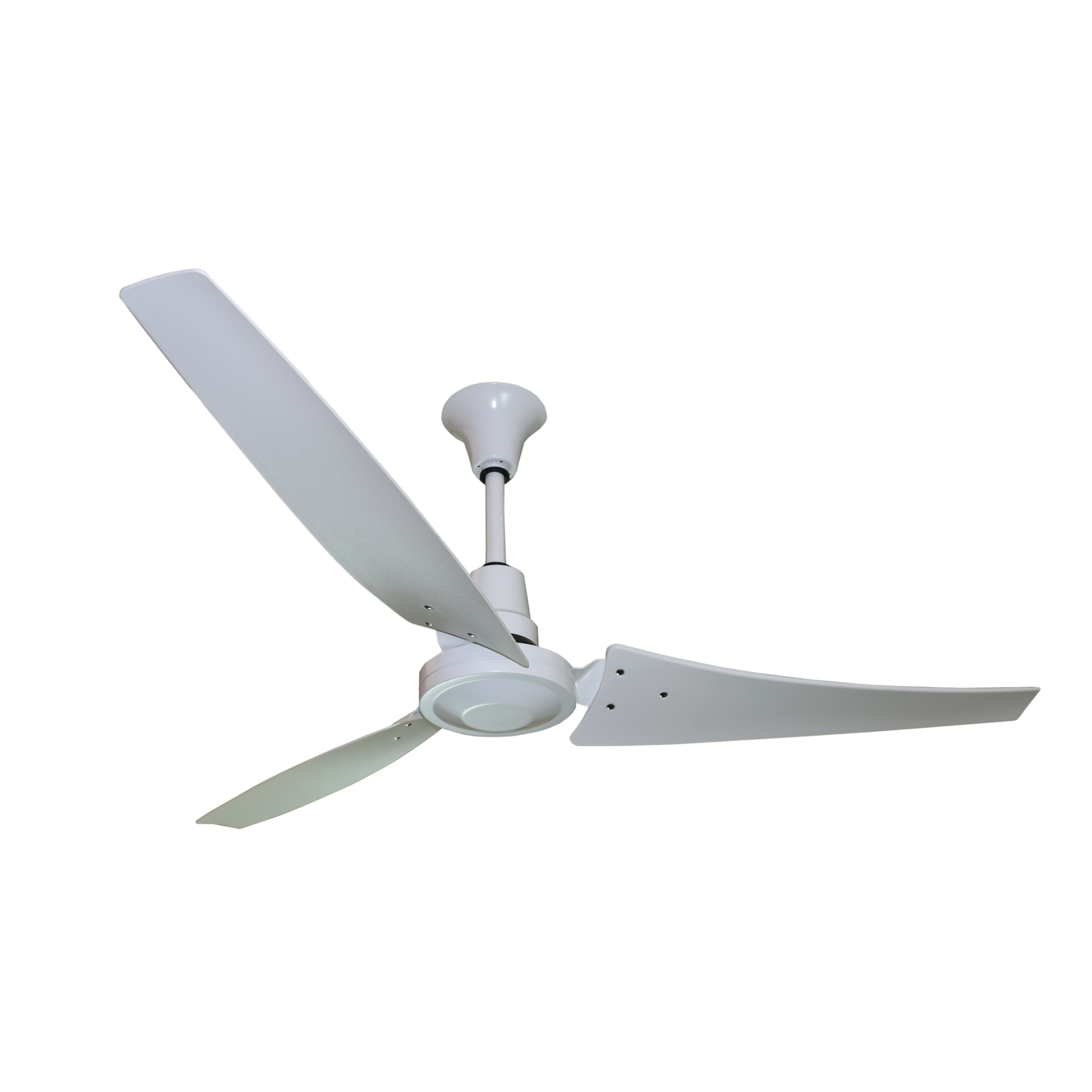 TPI Industrial Ceiling Fan - 56in. dia., 7775 CFM, 120V, Moisture-Resistant Motor, White, Model# E56CF-D